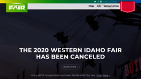 What Idahofair.com website looked like in 2020 (3 years ago)