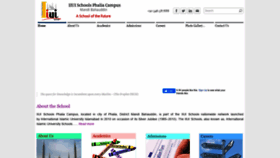 What Iiuischools.edu.pk website looked like in 2020 (3 years ago)