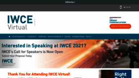 What Iwceexpo.com website looked like in 2020 (3 years ago)