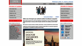 What Imsrecruitment.com website looked like in 2020 (5 years ago)
