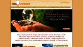 What Ideachampions.com website looked like in 2020 (4 years ago)
