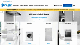 What Indesitservice.co.uk website looked like in 2020 (3 years ago)