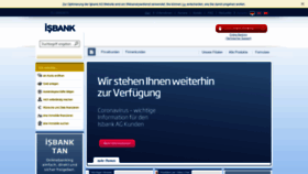 What Isbank.de website looked like in 2020 (3 years ago)