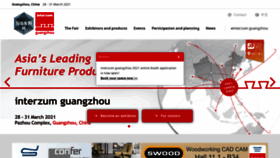 What Interzum-guangzhou.com website looked like in 2020 (3 years ago)