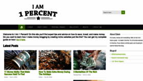What Iam1percent.com website looked like in 2020 (3 years ago)