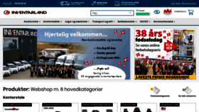 What Inventarland.dk website looked like in 2020 (3 years ago)