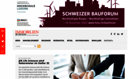 What Immobilienbusiness.ch website looked like in 2020 (3 years ago)