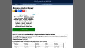 What Inmatesearchgeorgia.org website looked like in 2020 (3 years ago)