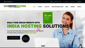 What Indiahostingsolutions.in website looked like in 2020 (3 years ago)