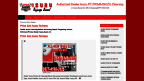 What Isuzuonline.com website looked like in 2020 (3 years ago)