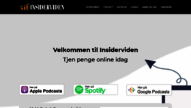 What Insiderviden.dk website looked like in 2020 (3 years ago)