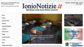 What Ionionotizie.it website looked like in 2020 (4 years ago)