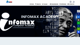 What Infomaxacademy.com website looked like in 2020 (3 years ago)
