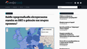 What Infograf.bg website looked like in 2020 (3 years ago)