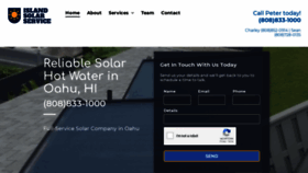 What Islandsolarservice.com website looked like in 2020 (3 years ago)