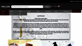What Inkluxe.com website looked like in 2020 (3 years ago)