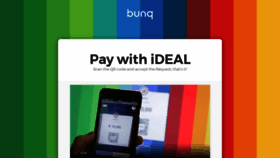 What Ideal.bunq.com website looked like in 2020 (3 years ago)