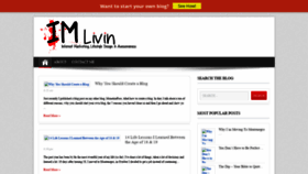 What Imlivin.com website looked like in 2020 (3 years ago)