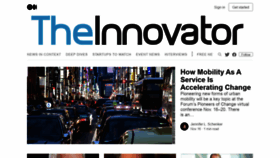 What Innovator.news website looked like in 2020 (3 years ago)