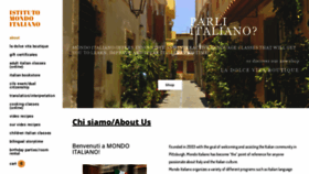 What Istitutomondoitaliano.org website looked like in 2020 (3 years ago)