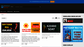 What Infodavron.uz website looked like in 2020 (3 years ago)