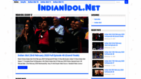 What Indianidol.net website looked like in 2020 (3 years ago)