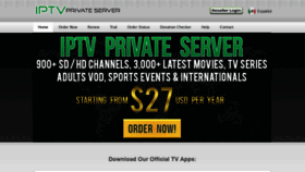 What Iptvprivateserver.is website looked like in 2020 (3 years ago)