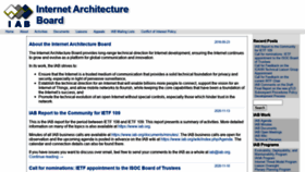 What Iab.org website looked like in 2020 (3 years ago)