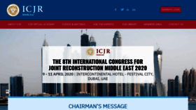 What Icjrmiddleeast.com website looked like in 2020 (3 years ago)