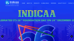 What Indicaa.com website looked like in 2020 (3 years ago)