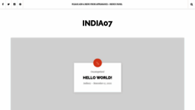 What India07.in website looked like in 2020 (3 years ago)