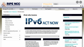 What Ipv6actnow.org website looked like in 2020 (3 years ago)