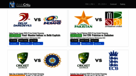 What Ipl.webcric.com website looked like in 2020 (3 years ago)