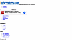 What Infowebmaster.fr website looked like in 2020 (3 years ago)