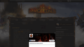 What Immortals-co.com website looked like in 2020 (3 years ago)