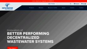 What Infiltratorwater.com website looked like in 2020 (3 years ago)