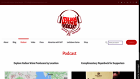 What Italianwinepodcast.com website looked like in 2020 (3 years ago)