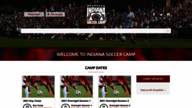 What Indianasoccercamp.com website looked like in 2020 (3 years ago)