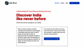What Indiatravelnext.com website looked like in 2020 (3 years ago)