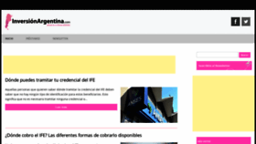What Inversionargentina.com website looked like in 2020 (3 years ago)