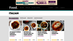 What Italian.food.com website looked like in 2020 (3 years ago)