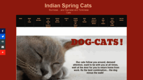 What Indianspringcats.com website looked like in 2020 (3 years ago)