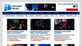 What Informatik-aktuell.de website looked like in 2020 (3 years ago)