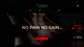 What International-anabolic.com website looked like in 2020 (3 years ago)