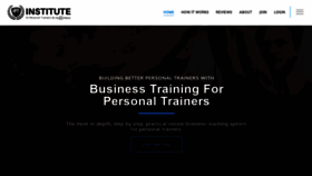 What Instituteofpersonaltrainers.com website looked like in 2020 (3 years ago)