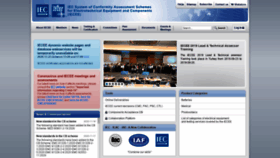 What Iecee.org website looked like in 2020 (3 years ago)
