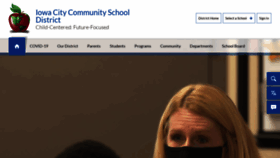 What Iowacityschools.org website looked like in 2020 (3 years ago)