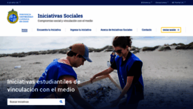 What Iniciativassociales.uc.cl website looked like in 2020 (3 years ago)