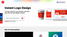 What Instantlogodesign.com website looked like in 2020 (3 years ago)