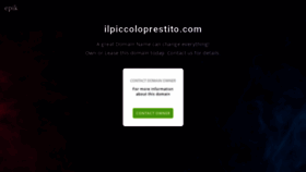 What Ilpiccoloprestito.com website looked like in 2020 (3 years ago)